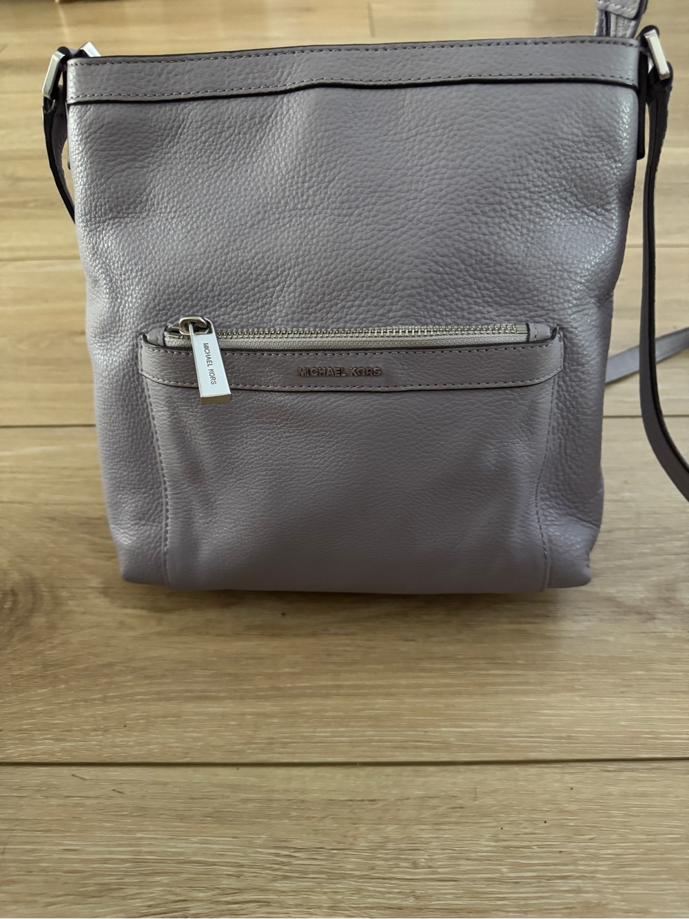 Michael Kors Lavender Leather Crossbody Bag